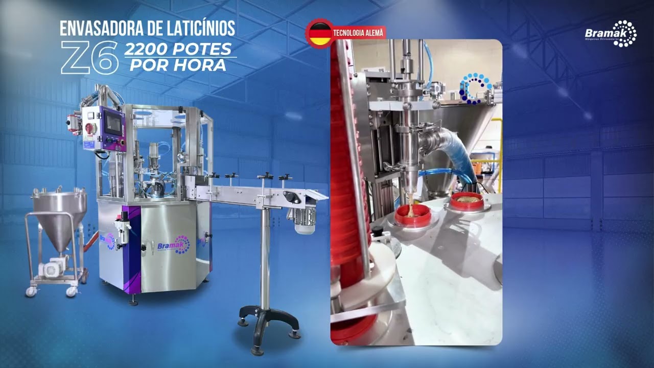Envasadora de Laticínios Z6 - Pasta de Amendoim (La Ganexa)