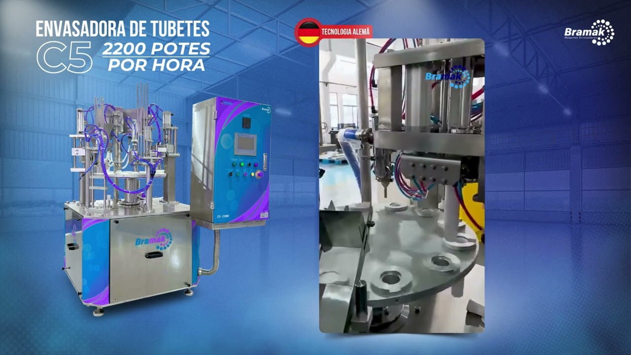 Envasadora de Tubetes - Modelo C5 Bramak