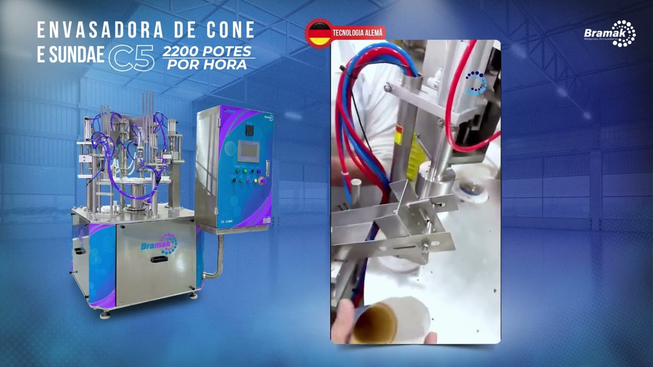 Envasadora C5 - Sorvete Cone