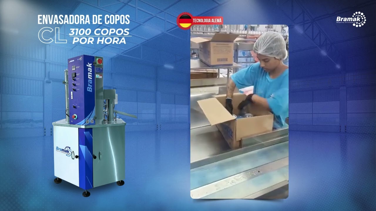 Envasadora CL (sem cabine) - Copos de Água (Daflora)